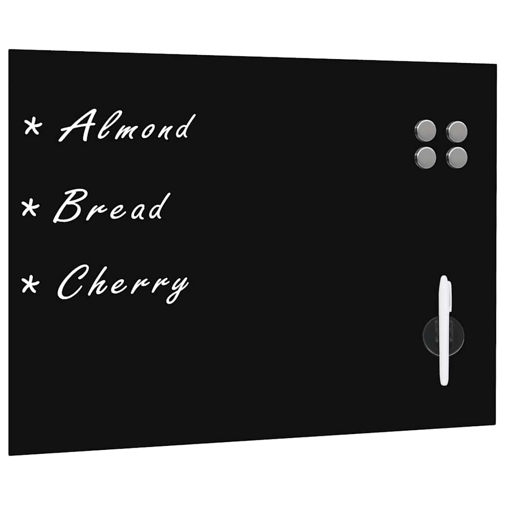 8718475598138_a_en_hd_1 vidaXL Wall Mounted Magnetic Blackboard Glass 80x60 cm - Image 1