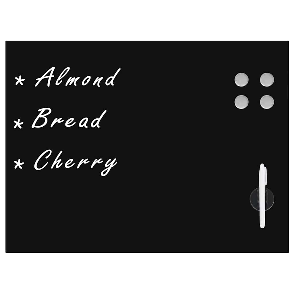8718475598138_g_en_hd_1 vidaXL Wall Mounted Magnetic Blackboard Glass 80x60 cm - Image 2