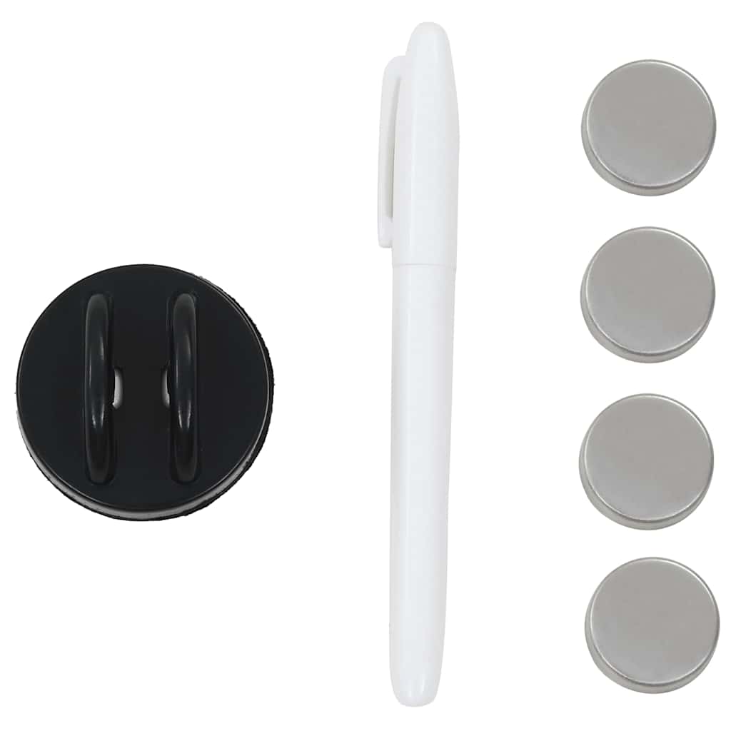 8718475598138_g_en_hd_3 vidaXL Wall Mounted Magnetic Blackboard Glass 80x60 cm - Image 4