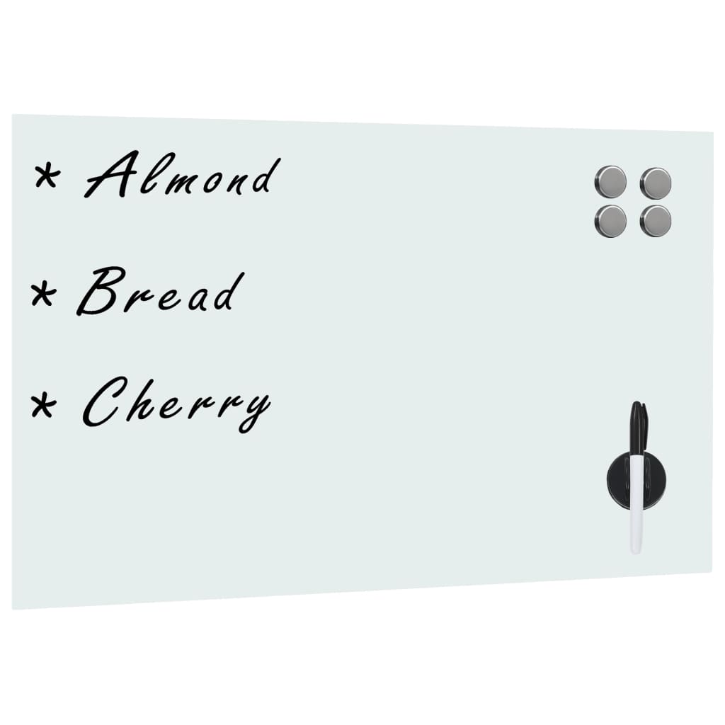 8718475598169_a_en_hd_1 vidaXL Wall Mounted Magnetic Whiteboard Glass 60x40 cm - Image 1