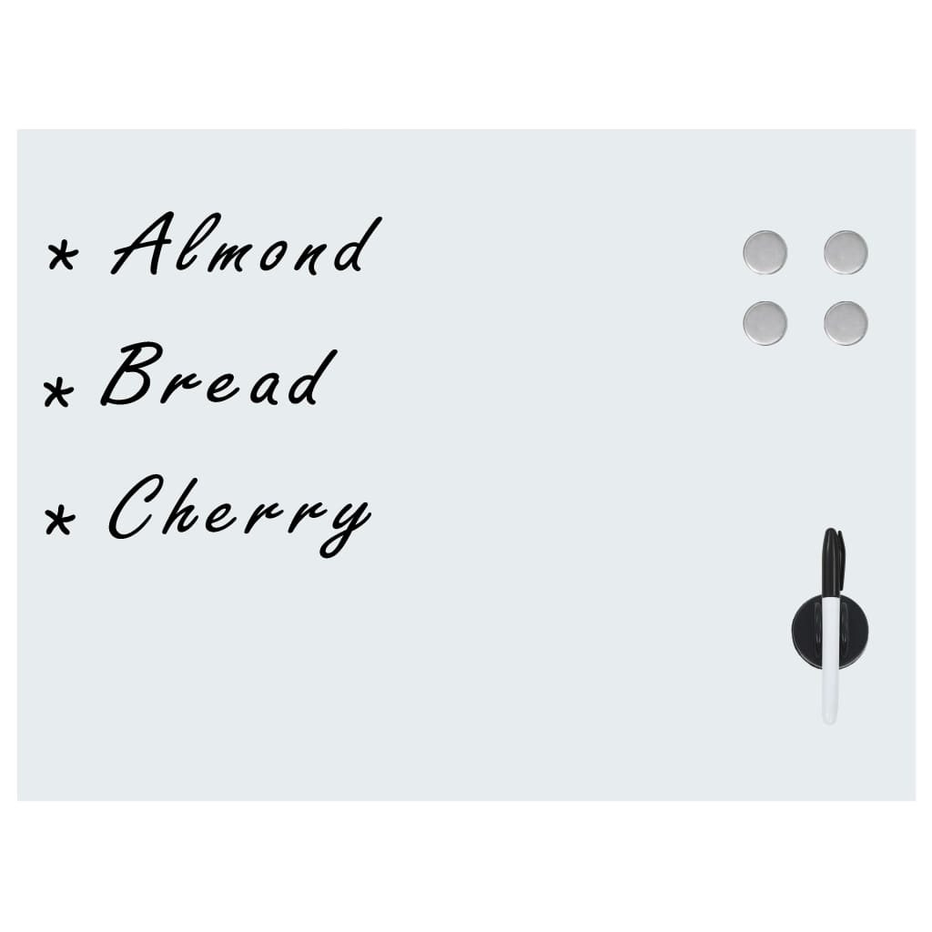 8718475598176_g_en_hd_1 vidaXL Wall Mounted Magnetic Whiteboard Glass 80x60 cm - Image 2