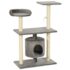 vidaXL Cat Tree with Sisal Scratching Posts 95 cm Grey - Image 2