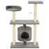 vidaXL Cat Tree with Sisal Scratching Posts 95 cm Grey - Image 3