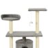 vidaXL Cat Tree with Sisal Scratching Posts 95 cm Grey - Image 4