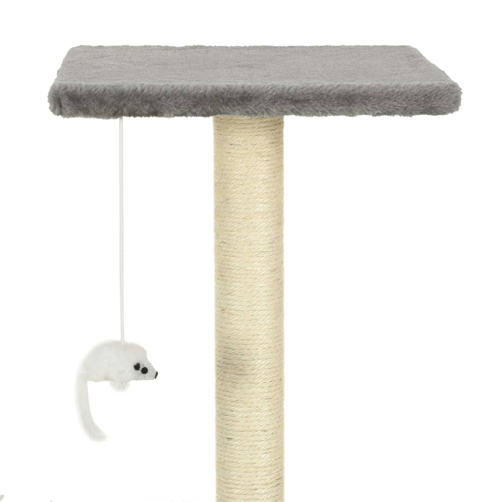 8718475598190_g_en_hd_4 vidaXL Cat Tree with Sisal Scratching Posts 95 cm Grey - Image 6