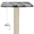 vidaXL Cat Tree with Sisal Scratching Posts 95 cm Grey Paw Prints - Image 7