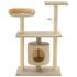 vidaXL Cat Tree with Sisal Scratching Posts 95 cm Beige - Image 3