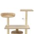 vidaXL Cat Tree with Sisal Scratching Posts 95 cm Beige - Image 4