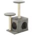 vidaXL Cat Tree with Sisal Scratching Posts 60 cm Grey - Image 2