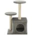 vidaXL Cat Tree with Sisal Scratching Posts 60 cm Grey - Image 3