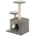vidaXL Cat Tree with Sisal Scratching Posts 60 cm Grey - Image 4
