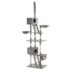 vidaXL Cat Tree with Sisal Scratching Posts 230-260 cm Grey - Image 2