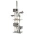 vidaXL Cat Tree with Sisal Scratching Posts 230-260 cm Grey