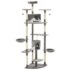 vidaXL Cat Tree with Sisal Scratching Posts 203 cm Grey and White - Image 3