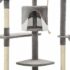 vidaXL Cat Tree with Sisal Scratching Posts 203 cm Grey and White - Image 5
