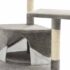 vidaXL Cat Tree with Sisal Scratching Posts 203 cm Grey and White - Image 6