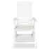 vidaXL Reclining Garden Chairs 4 pcs Plastic White - Image 4
