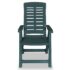 vidaXL Reclining Garden Chairs 4 pcs Plastic Green - Image 4