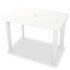 vidaXL 3 Piece Bistro Set Plastic White - Image 2