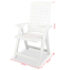 vidaXL 3 Piece Bistro Set Plastic White - Image 11
