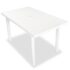 vidaXL 7 Piece Outdoor Dining Set Plastic White - Image 2