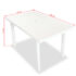 vidaXL 7 Piece Outdoor Dining Set Plastic White - Image 10