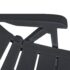 vidaXL 3 Piece Bistro Set Plastic Anthracite - Image 9