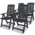 vidaXL 5 Piece Outdoor Dining Set Plastic Anthracite - Image 3