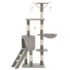 vidaXL Cat Tree with Sisal Scratching Posts 138 cm Grey - Image 3