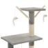 vidaXL Cat Tree with Sisal Scratching Posts 138 cm Grey - Image 6