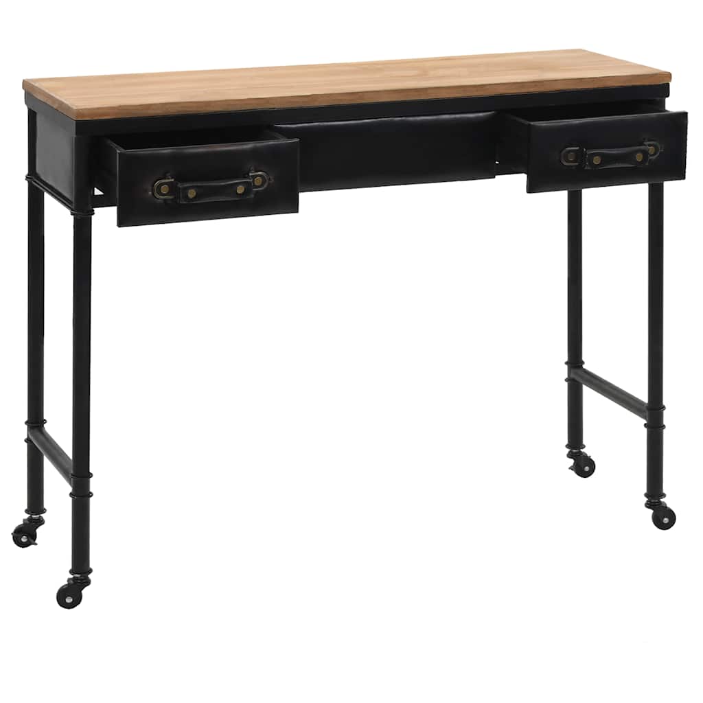 8718475600411_g_en_hd_2 vidaXL Console Table MDF and Fir Wood 100x33.5x80 cm - Image 4