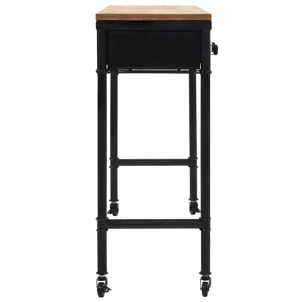 8718475600411_g_en_hd_3 vidaXL Console Table MDF and Fir Wood 100x33.5x80 cm - Image 5