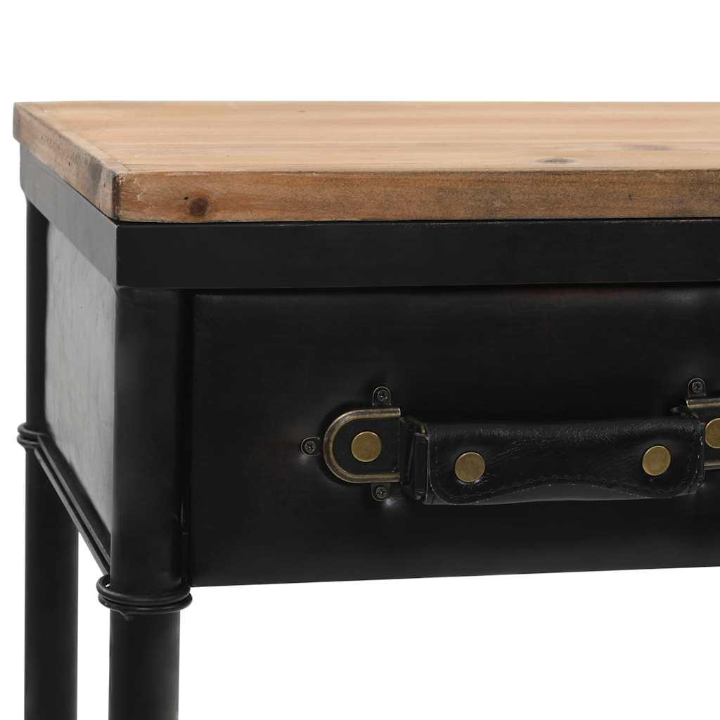 8718475600411_g_en_hd_4 vidaXL Console Table MDF and Fir Wood 100x33.5x80 cm - Image 6