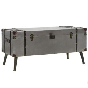 vidaXL Coffee Table MDF and Aluminium 102x51x47.5 cm