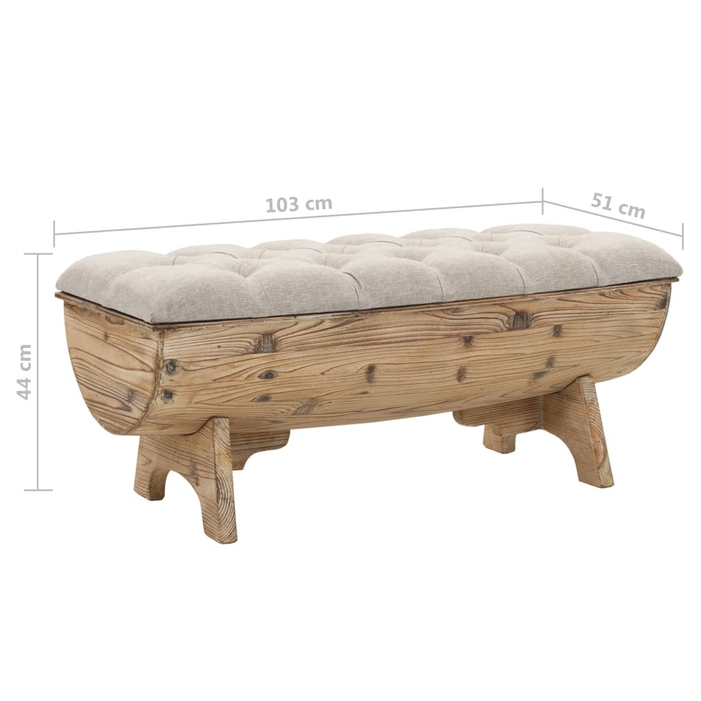 8718475600503_g_en_hd_7 vidaXL Storage Bench 103x51x44 cm Solid Wood and Fabric - Image 8