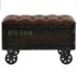 vidaXL Storage Bench 80.5x41x50 cm Solid Wood and Artificial Leather - Image 2