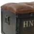vidaXL Storage Bench 80.5x41x50 cm Solid Wood and Artificial Leather - Image 6