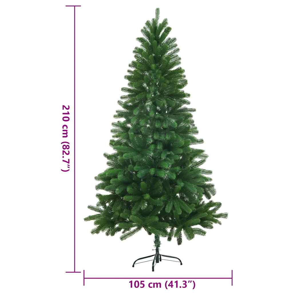 8718475600800_g_en_hd_7 vidaXL Faux Christmas Tree 210 cm Lifelike Needles Green - Image 8