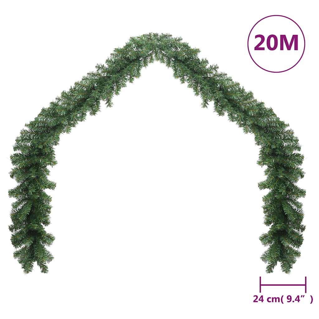 8718475600855_g_en_hd_4 vidaXL Christmas Garland PVC 20 m - Image 5