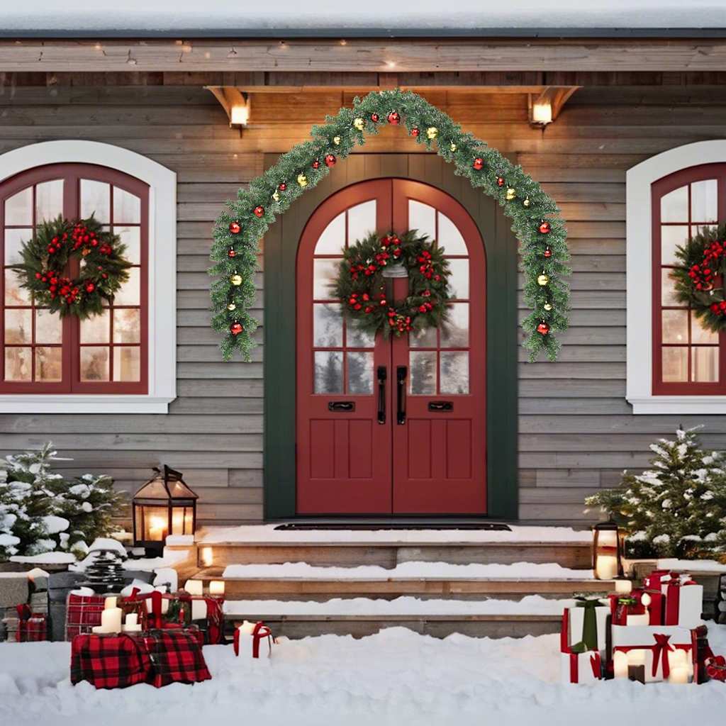 8718475600862_g_en_hd_2 vidaXL Christmas Garland Decorated with Baubles and LED Lights 5 m - Image 3