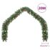 vidaXL Christmas Garland Decorated with Baubles and LED Lights 20 m - Image 6