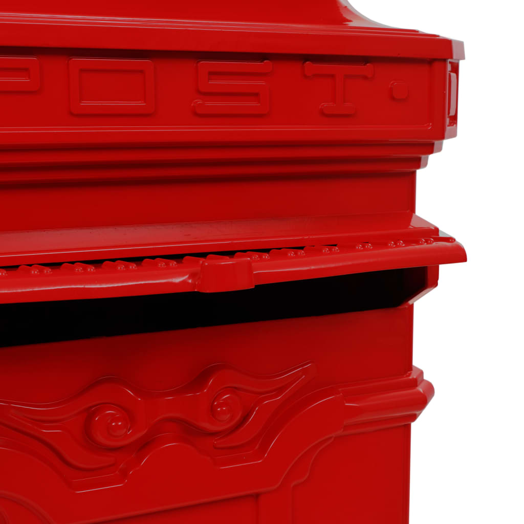 8718475601234_g_en_hd_11 vidaXL Pillar Letterbox Aluminium Vintage Style Rustproof Red - Image 13