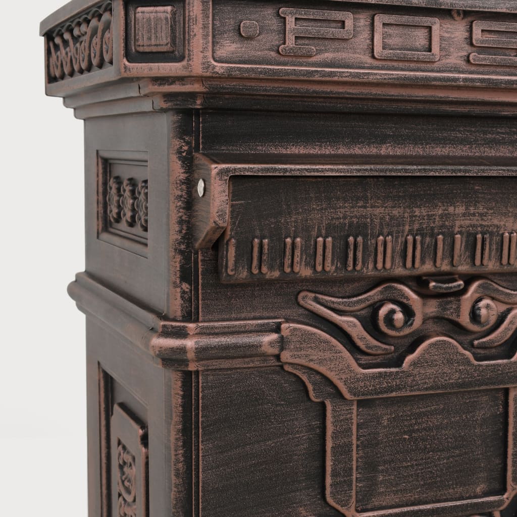 8718475601241_g_en_hd_9 vidaXL Pillar Letterbox Aluminium Vintage Style Rustproof Bronze - Image 11
