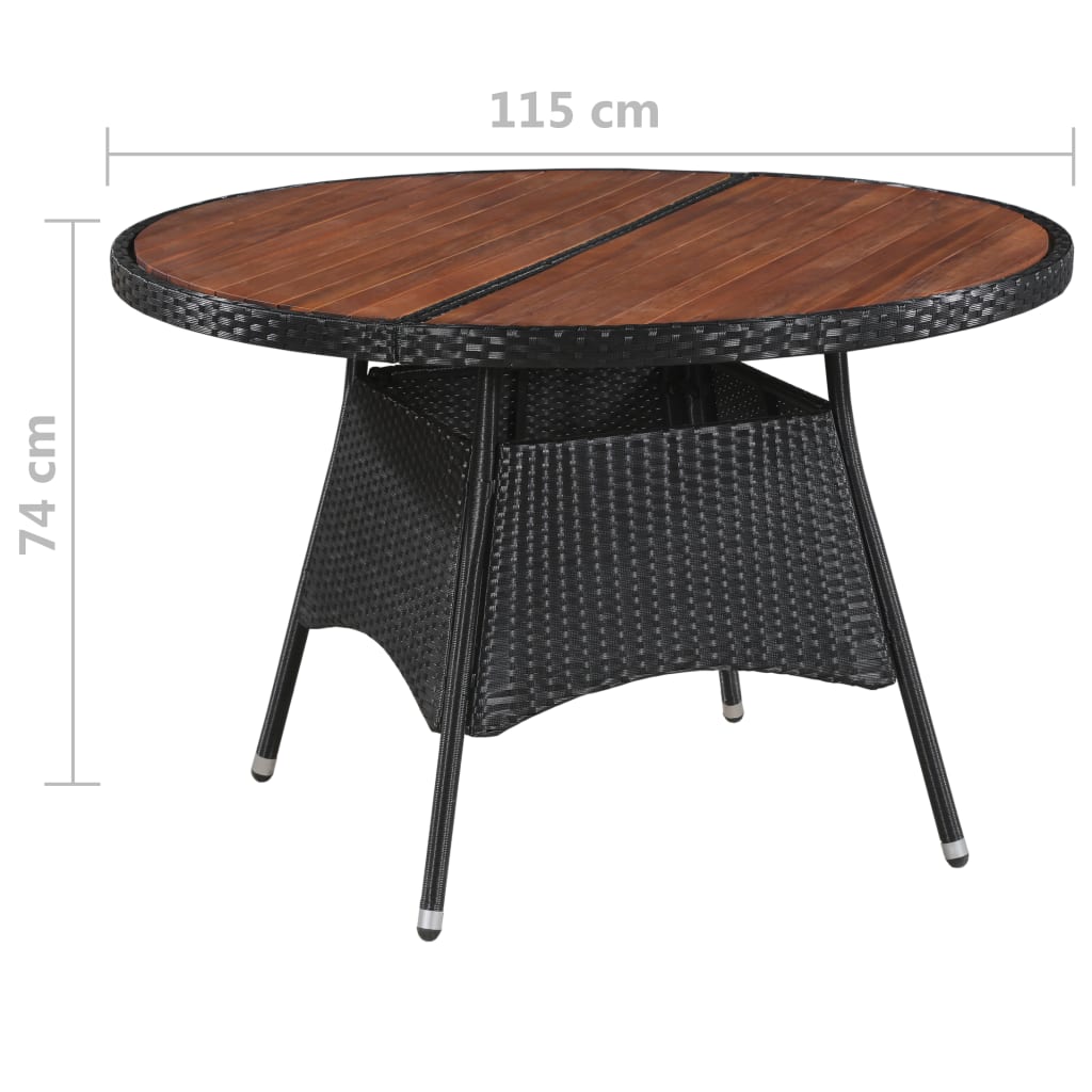 8718475601784_g_en_hd_2 vidaXL Garden Table 115x74 cm Poly Rattan and Solid Acacia Wood - Image 3
