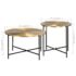 vidaXL Table Set 2 Pieces Brass-covered MDF - Image 9