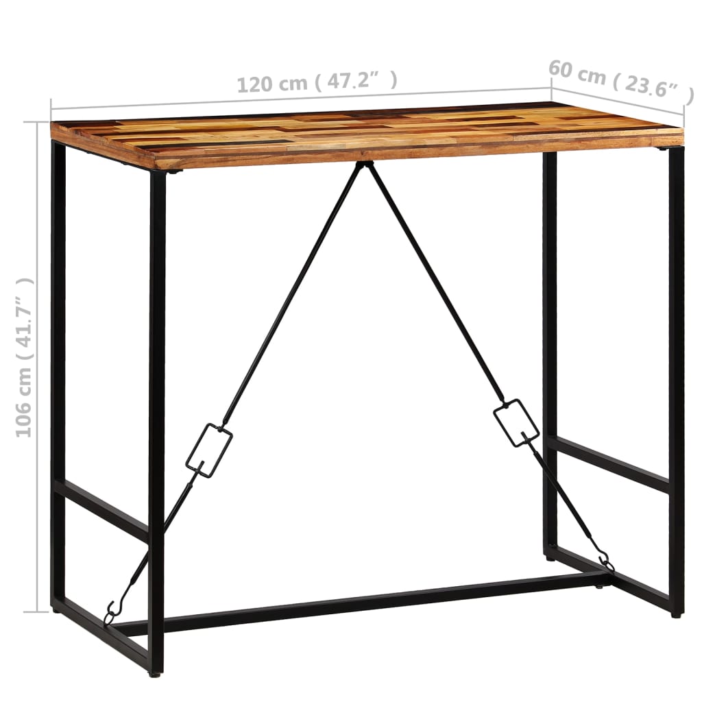 8718475601913_g_en_hd_7 vidaXL Bar Table Solid Reclaimed Wood 120x60x106 cm - Image 8