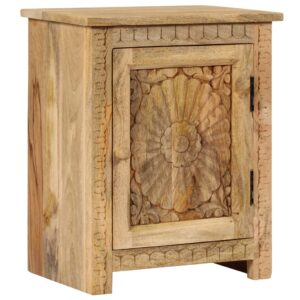vidaXL Bedside Table Solid Mango Wood 40x30x50 cm