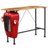 vidaXL Tractor Bar Table Solid Mango Wood Red 60x150x107 cm - Image 12