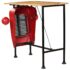 vidaXL Tractor Bar Table Solid Mango Wood Red 60x150x107 cm - Image 4