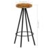 vidaXL Bar Chairs 4 pcs Solid Mango Wood - Image 12